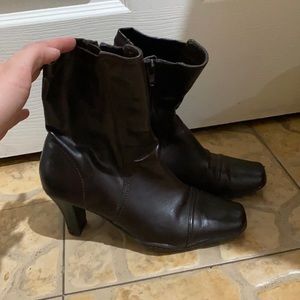Brown ankle boots